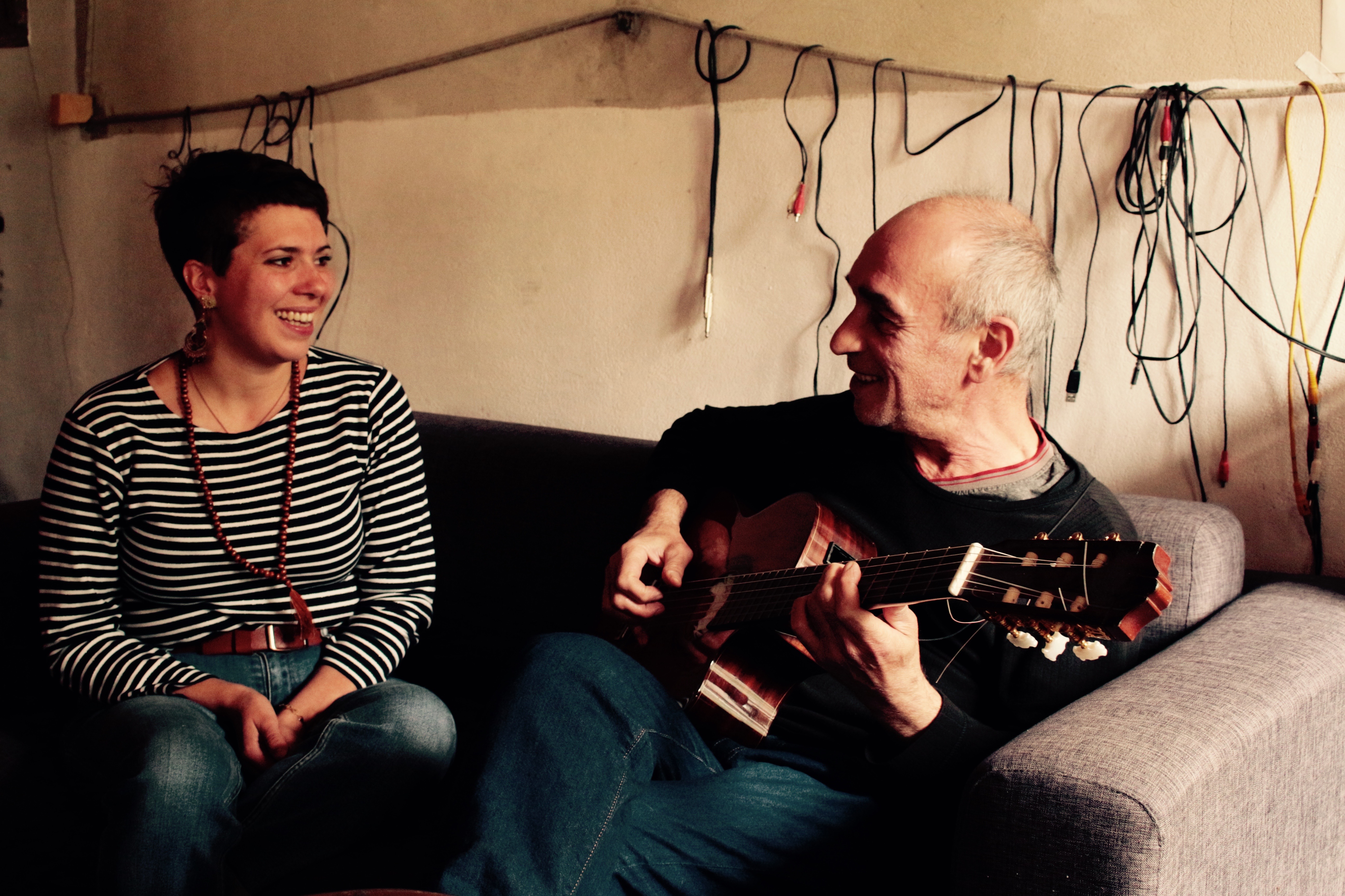 Camille Dumont et Jean-René Dalerci en duo, souriant
